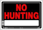 840127 Hillman Fastener Aluminium Sign No Hunting New Free Shipping