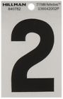 840782 Hillman Black And Silver House Number