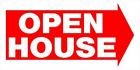 842234 Hillman Open House Arrow Sign With Predrilled Mounting 045899393505