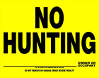 842326 Hillman No Hunting Sign With Space For Fill 018714200302