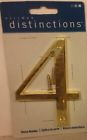 843154 Distinctions By Hillman Polished Brass House Number Lot 045899399446