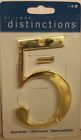 843155 Distinctions By Hillman Polished Brass House Number Lot 045899399453