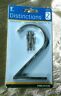 843223 Hillman Group Distinctions Floating Mount House Number Brushed 045899400029