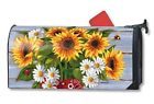 843259083857 Magnet Works Mailwraps Bandana Sunflowers Original Magnetic Mailbox
