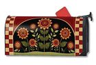 843259093559 Magnet Works Mailwraps Primitive Sunflowers Original Magnetic Mailbox