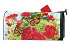 01664 843259123485 Magnet Works Red Geraniums Magnetic Mailbox Wrap Cover