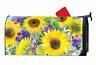 843259139073 Magnet Works Sunflower Burst Mailwrap Magnetic Mailbox Wrap