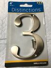 843323 843327 Hillman Distinctions Brushed Nickel Flush Mnt House Number Nos