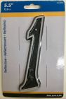 845893 Na Hillman Number Reflective Plastic 018714800311