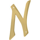 847057 Hillman Traditional Solid Brass House Letter 045899334263