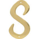 847058 Hillman Traditional Solid Brass House Letter 045899334317