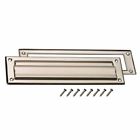 86550 Door Mail Slot Satin Nickel Installation Mounting Hardware 691171786550