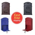 86726 Unbranded Rust Resistant Vintage Wall Mount Metal Mailbox Letterbox Postbox