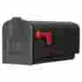 Pl11b020 9.575-in Postmaster 7.895-in X Plastic Black Post Mount Mailbox 0046462004521