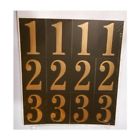 9 7 6 Set 1 2 0 Mailbox Sticker 5 Gold 3 Mylar -adhesive 4 8