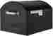 950020b Architectural Mailboxes Centennial Black With Silver Flag Large Capacity Post Mount Mailbox 832794006445