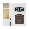 983242 988798 Whitehall Wall Mounted Mailbox Bronze Easy Street Addresssignsilver 791116264867