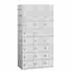 98368gy-u Salsbury Industries Plastic Locker Eight Tier 3 Wide 73 High 18 Deep Gray New