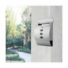 986617526341 Zimtown Ktaxon Outdoor Stainless Steel Wall Mount Locable