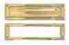 A07-m0030-pvd Brass Accents Mail Slot Flap Exterior Frame Interior 3-5 8 In X 13 0540510000225