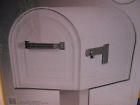 Abh065l Locking Wyngate Post-mount White Gibraltar Mailbox