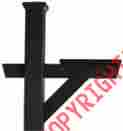 Ad-mlbx1-bke Highwood Hazleton Mailbox Post Black 818138012051