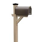 Ad-mlbx1-tau Highwood Hazelton Mailbox Post Tuscan Taupe 811004033211