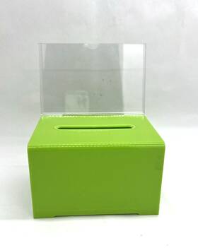 B018f067da Adir Donation Box With Lock Ballot Suggestion Tips Cash Charity Collection Sign