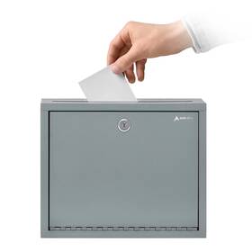 Adir Corp. 810071530296 Metal Suggestion Box With Lock And Slot Wall Mount Deposit For Paym