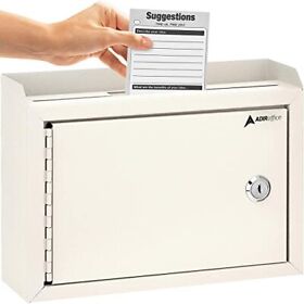 Adir Corp. Multi Purpose Medium Size Suggestion Box White