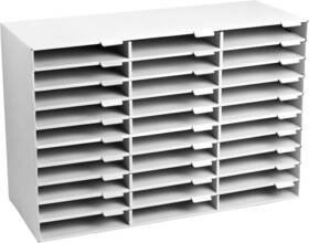 501-30-whi Adiroffice Cardboard Classroom Mailbox And Office Mail Organizer With Name Slot
