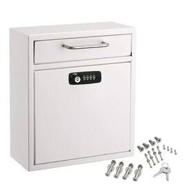Adiroffice 810012672290 Ultimate Drop Box Wall-mounted Mailbox - Hanging Secured Postbox Durable Sp