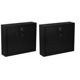 Adiroffice 810071535062 Wall Mountable Large Steel Multipurpose Secure Drop Box Mailbox 2-pack