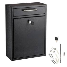 Adiroffice B01msbl13z Wall Mount Mailbox - Lock And Keys- Durable Mounted