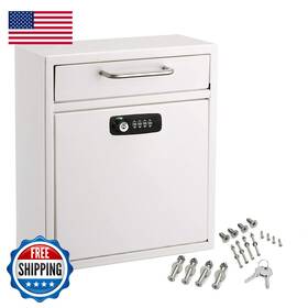 Adiroffice B07ztsfrc5 Ultimate Drop Wall-mounted Mailbox - Hanging Secured Postbox