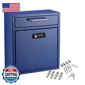 Adiroffice B07ztsngsm Ultimate Drop Wall-mounted Mailbox - Hanging Secured Postbox