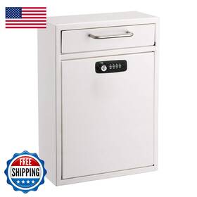 Adiroffice B07zttd5hh Wall Mount Mailbox - Combination Keys- Durable Mounted