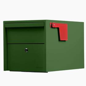 Adoorn 726084690363 Post Mount Mailbox Small Green . Size 12 X 18.5 Hxwxd Anti-theft Locki