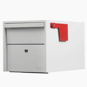 Adoorn 850046544620 Post Mount Mailbox Small White Size 12 X 18.5 Hxwxd Anti-theft Lo