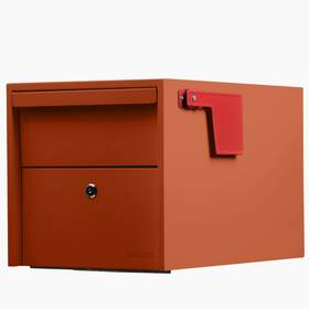 Adoorn 850046544637 Post Mount Mailbox Small Red Size 12 X 18.5 Hxwxd Anti-theft Lock