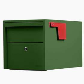 Adoorn 850046544651 Post Mount Mailbox Small Green . Size 12 X 18.5 Hxwxd Anti-theft Lo