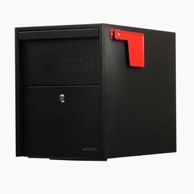 Adoorn 850046544798 Post Mount Mailbox Large Size - Anti-theft Locking 15.5 Inch H X 12 W