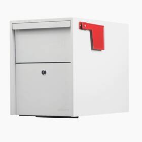 Adoorn 850046544804 Post Mount Mailbox Large Size - Anti-theft Locking 15.5 Inch H X 12 W