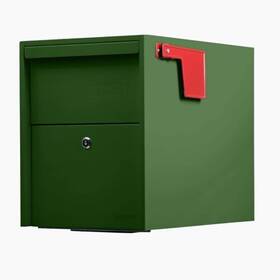 Adoorn 850046544835 Post Mount Mailbox Large Size - Anti-theft Locking 15.5 Inch H X 12 W