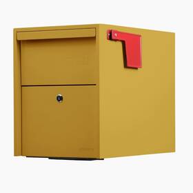 Adoorn 850046544842 Post Mount Mailbox Large Size - Anti-theft Locking 15.5 Inch H X 12 W