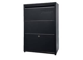 Adorn 850046544736 Black Outdoor Package Delivery Box
