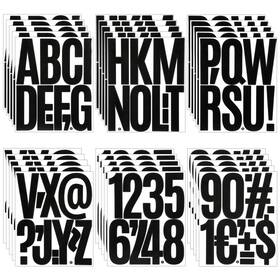 1curhei9 Aeaocvo 628629 1 30 Sheets 5 Inch Vinyl Letters Stickers Black Large Alphabet And Number