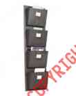 Ahw-m1240-1 Mailbox 4d Metal Slot 46h Industrial 14.5w Grey Linon