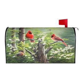 Aieefun 617788387256 Spring Birds Sunflowers Magnetic Mailbox Covers Mail Wraps Garden Yard Home Deco