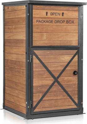 6598 Aivituvin Package Delivery Box For Outside With Combination Lock Waterproof